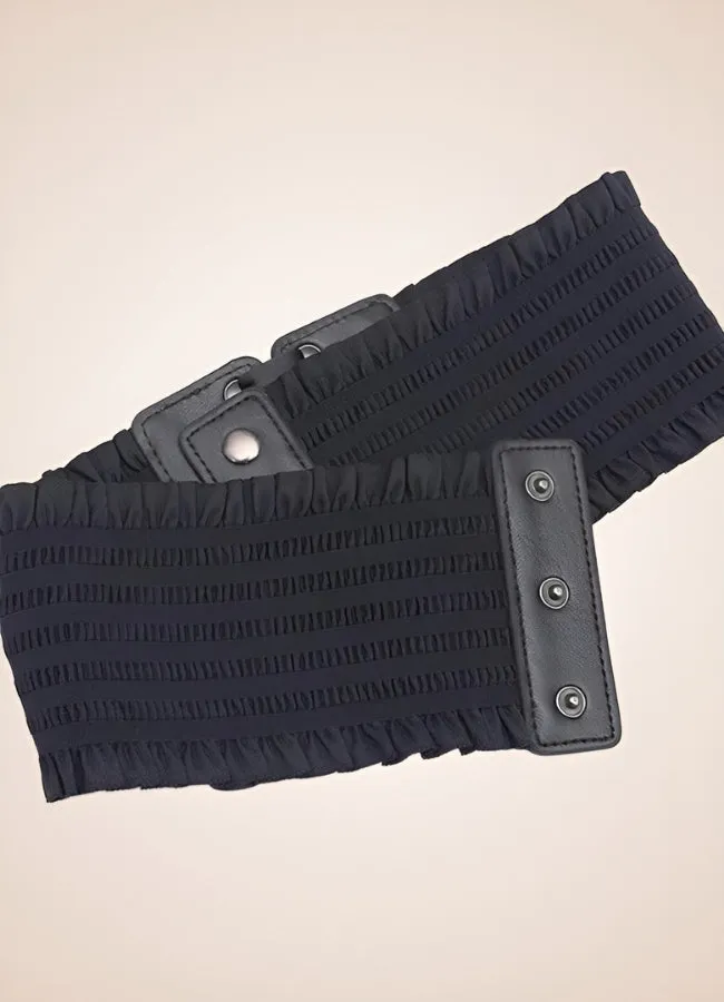 Gothic Wide Lace Up Belt