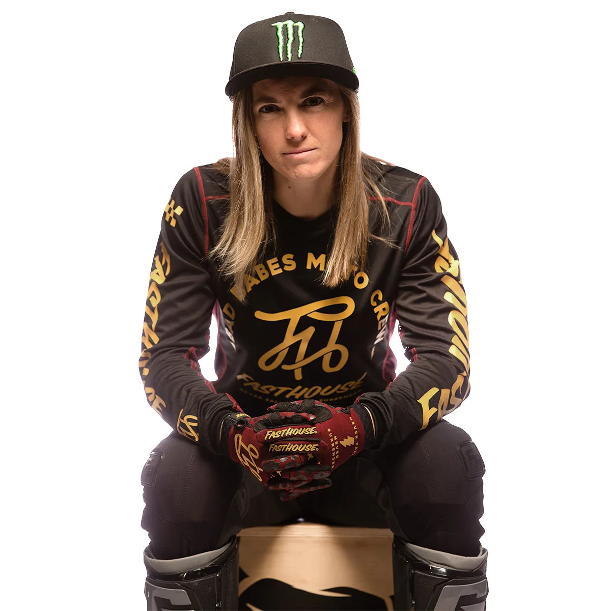 Grindhouse Golden Script Women's Jersey - Black