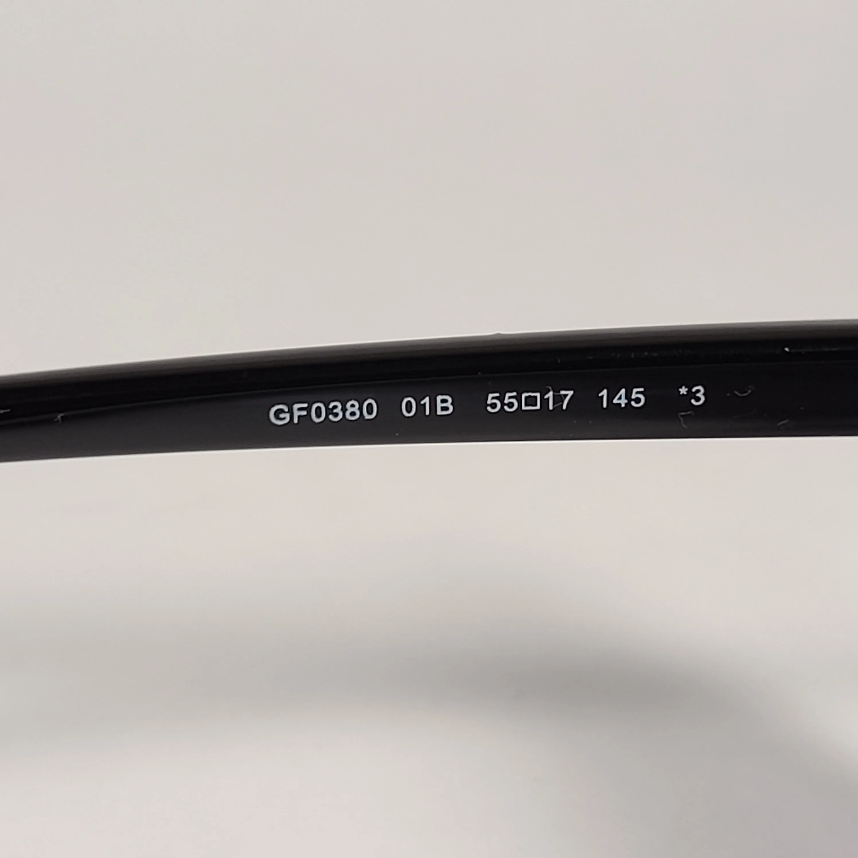 Guess Butterfly Sunglasses Shiny Black Gold Accent Gray Smoke Gradient Lens GF0380 01B