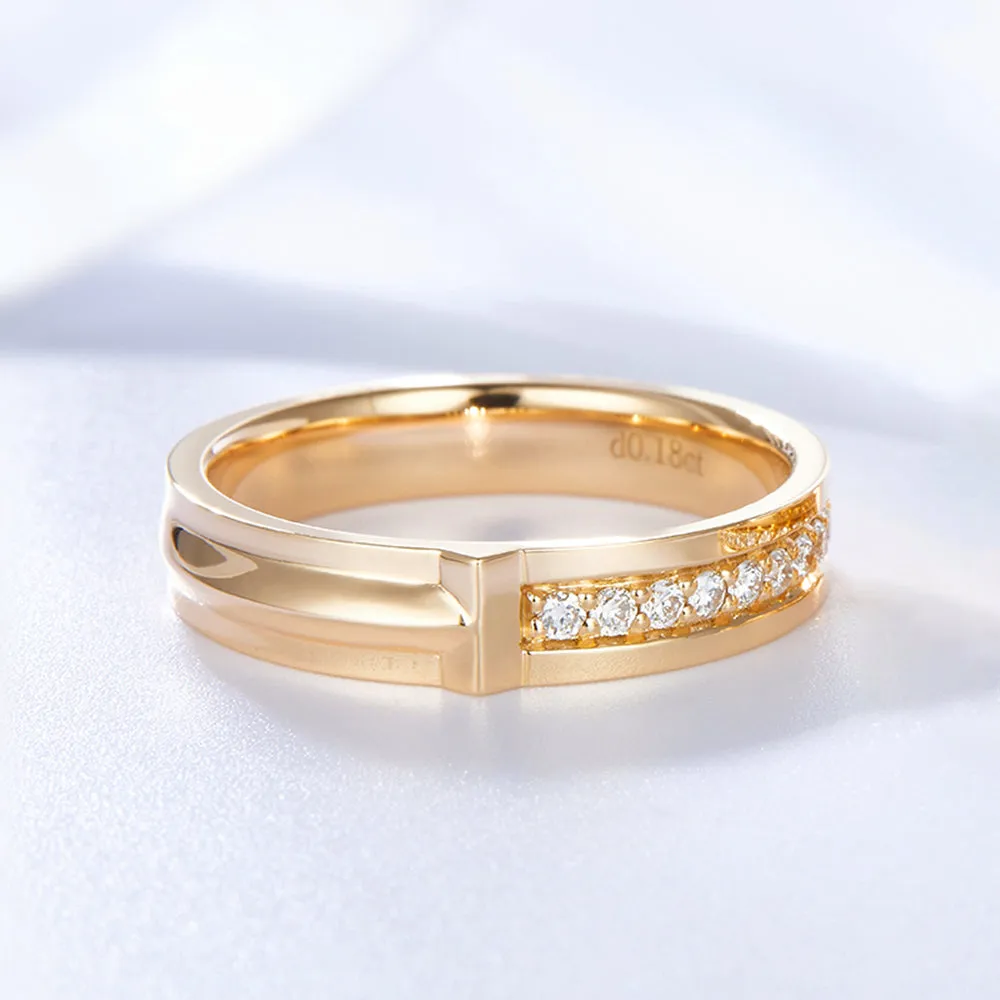 Half Eternity Diamonds Couple Wedding Rings