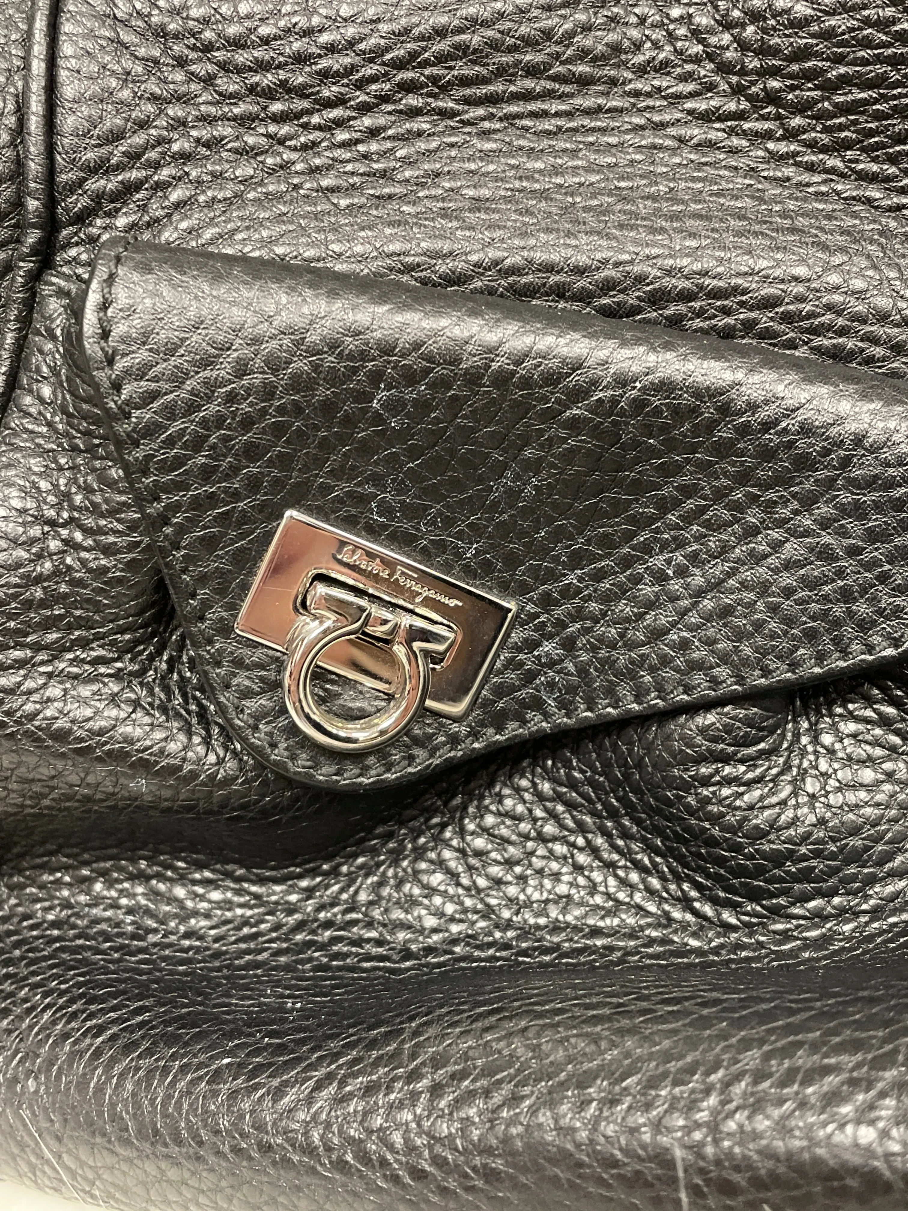 Handbag Luxury Designer By Ferragamo, Size: Large