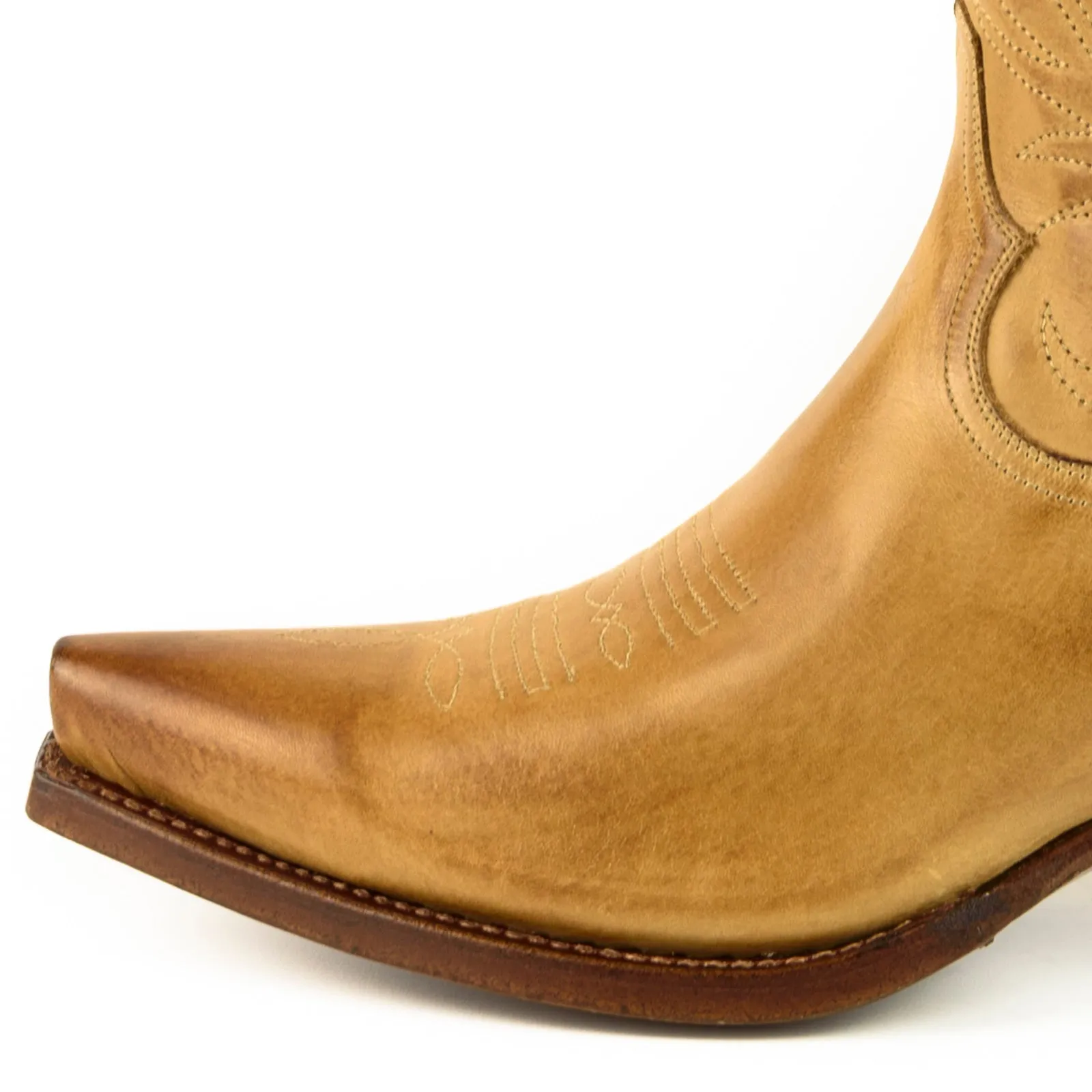 Handmade Women's Cowboy Country Western Boots Yellow Leather 2536 