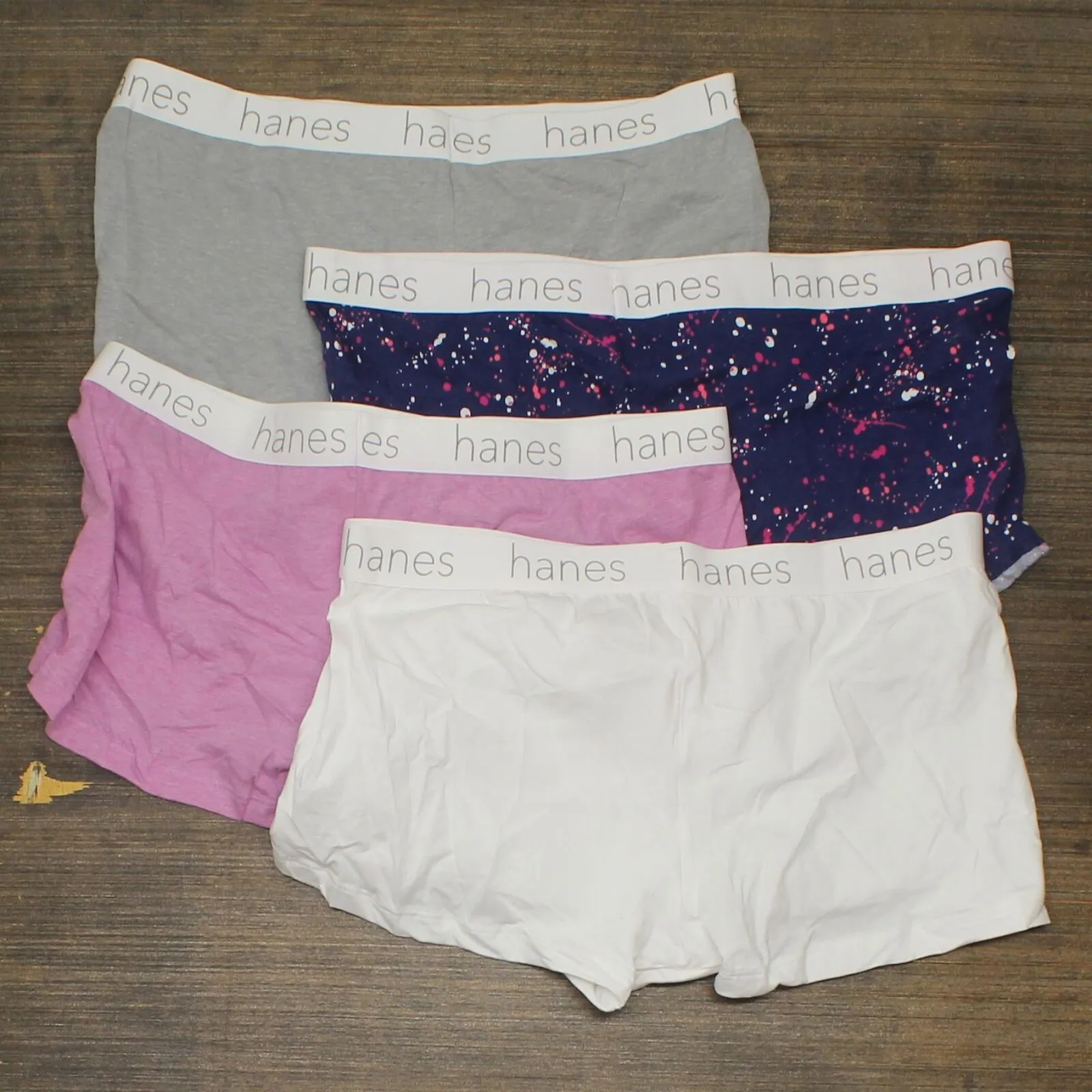 Hanes Premium Women's 4pk Boyfriend Cotton Stretch Boxer Briefs Colors Vary XXL