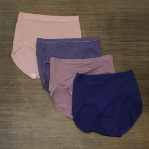 Hanes Premium Women's Cool & Comfortable 4 pk Microfiber Briefs Basic Colors 6