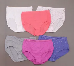 Hanes Women's 6 Pairs Cotton Briefs Panties Underwear