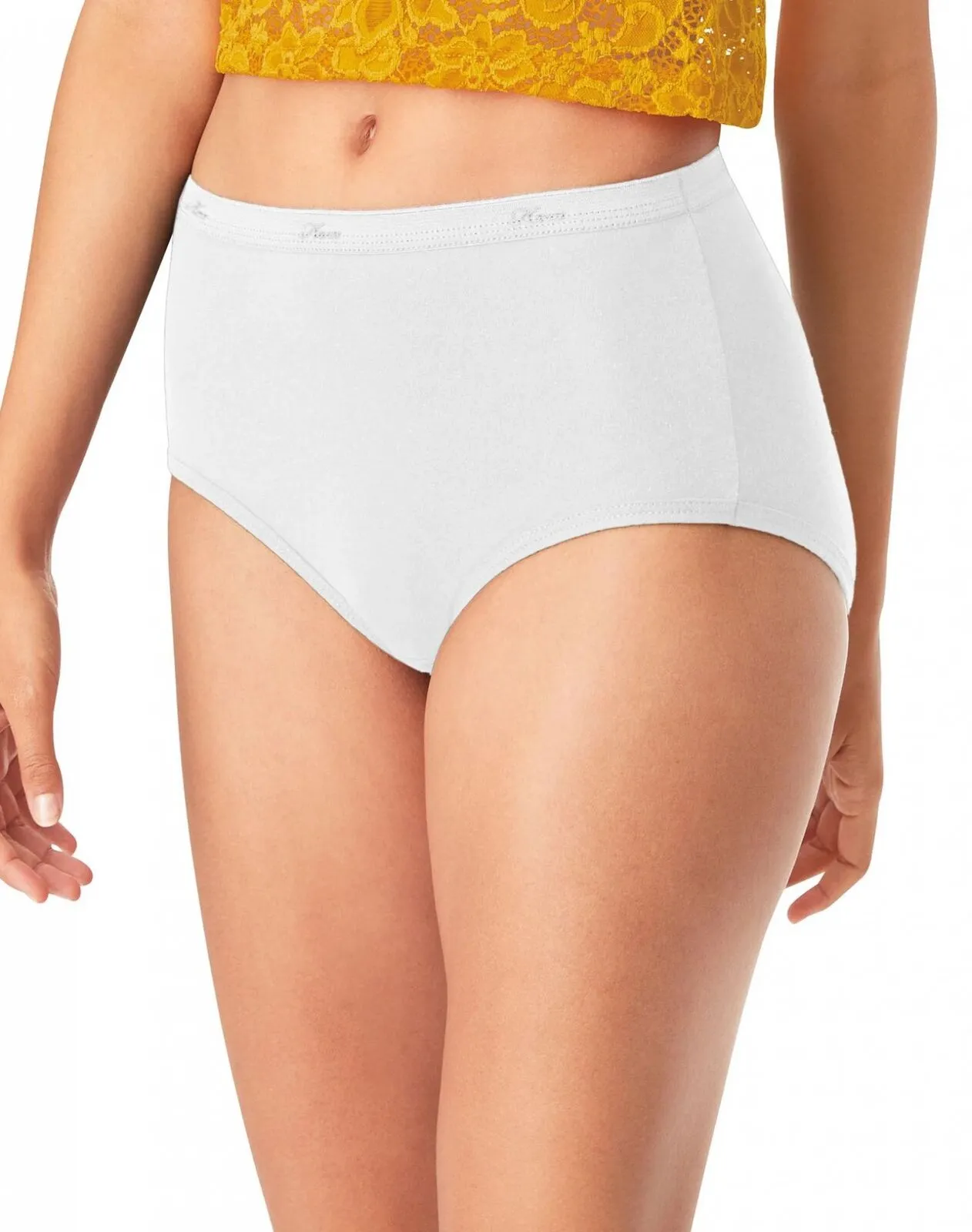 Hanes Women's Core Cotton 5-Pack Briefs Underwear 6 (Medium)