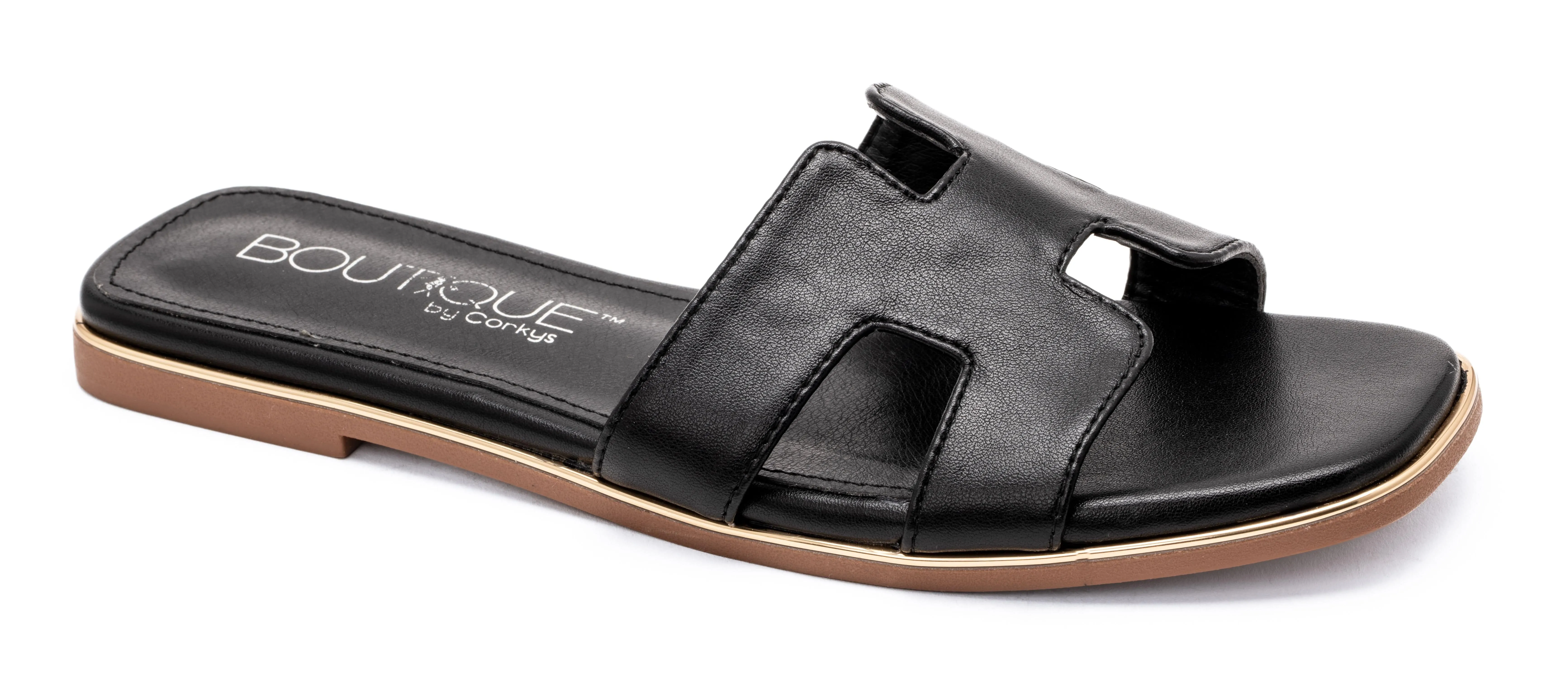 Hey Girl By Corkys Picture Perfect Sandals In Black