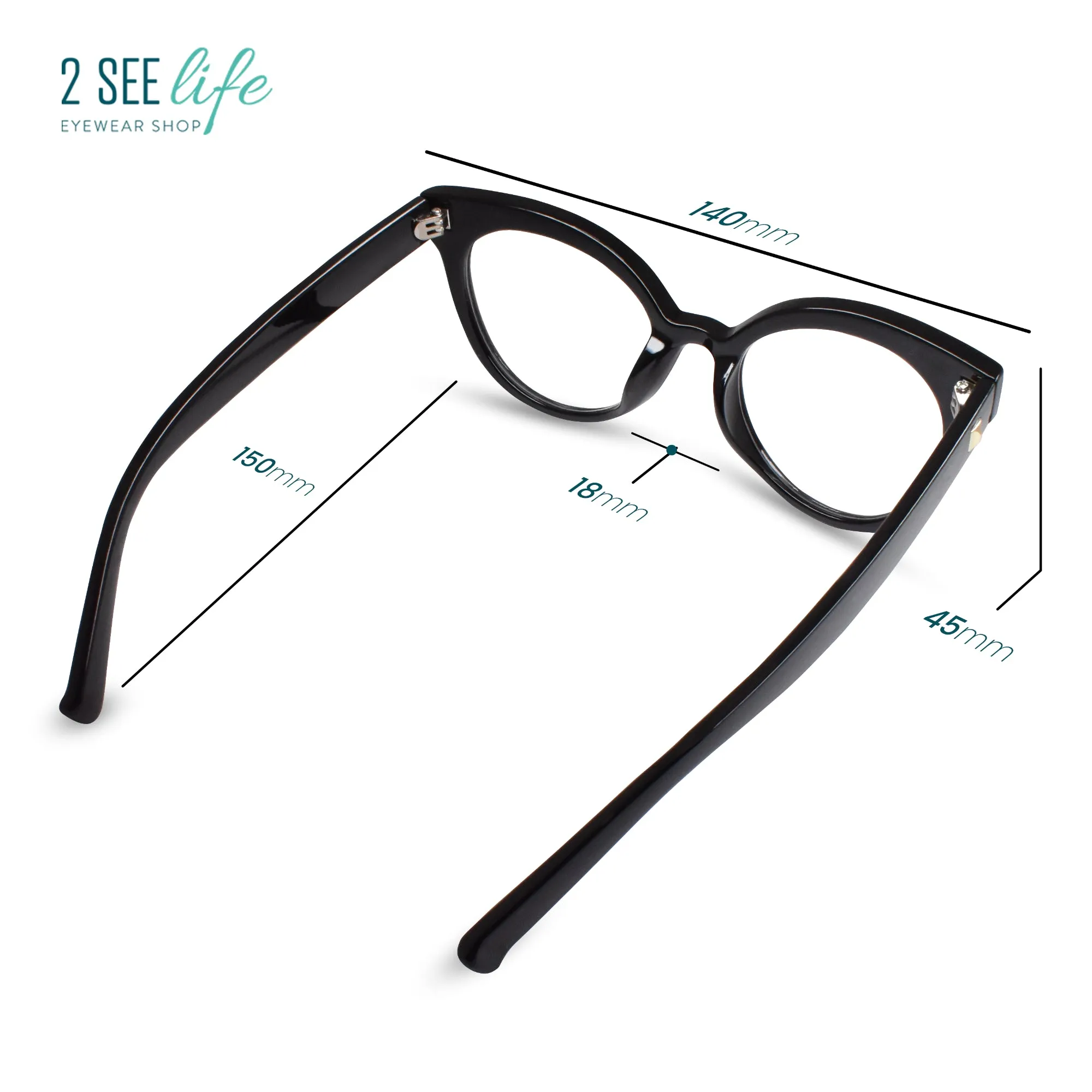 Horn Rim Cateye Reading Glasses for Women | R-694