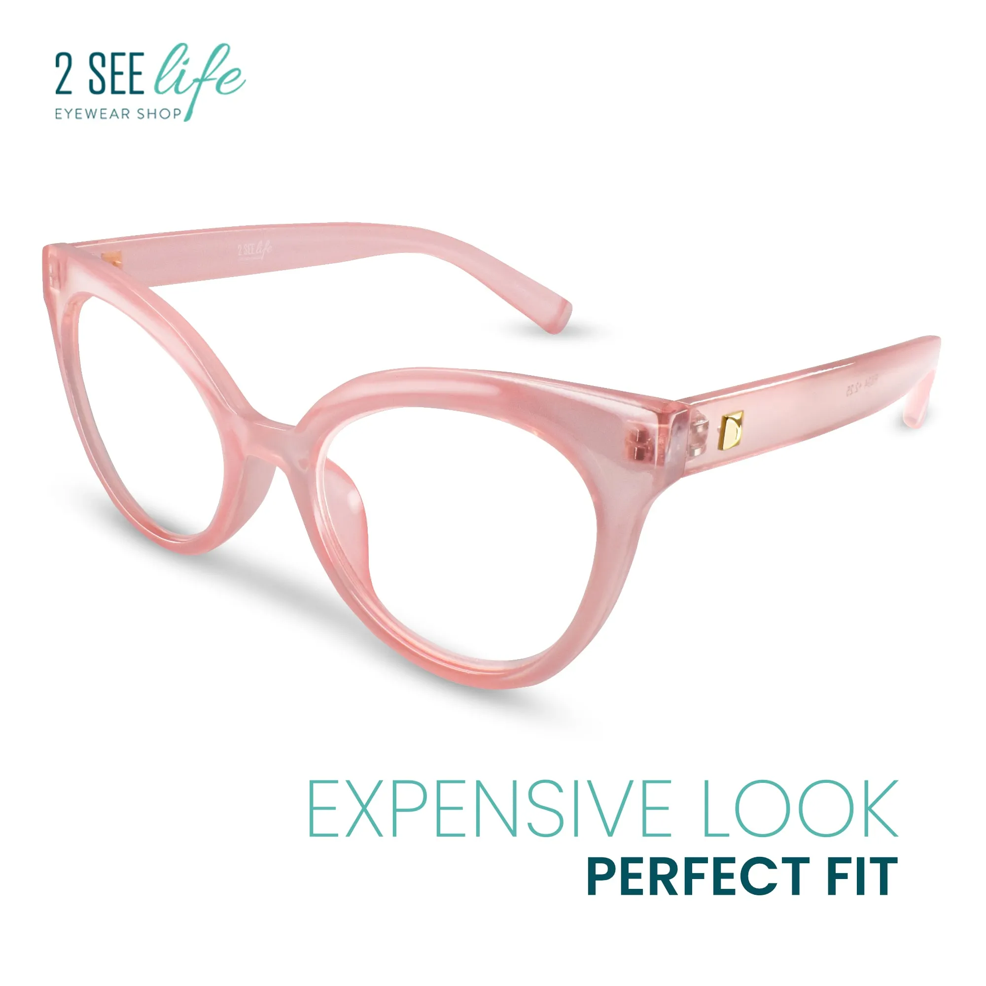 Horn Rim Cateye Reading Glasses for Women | R-694