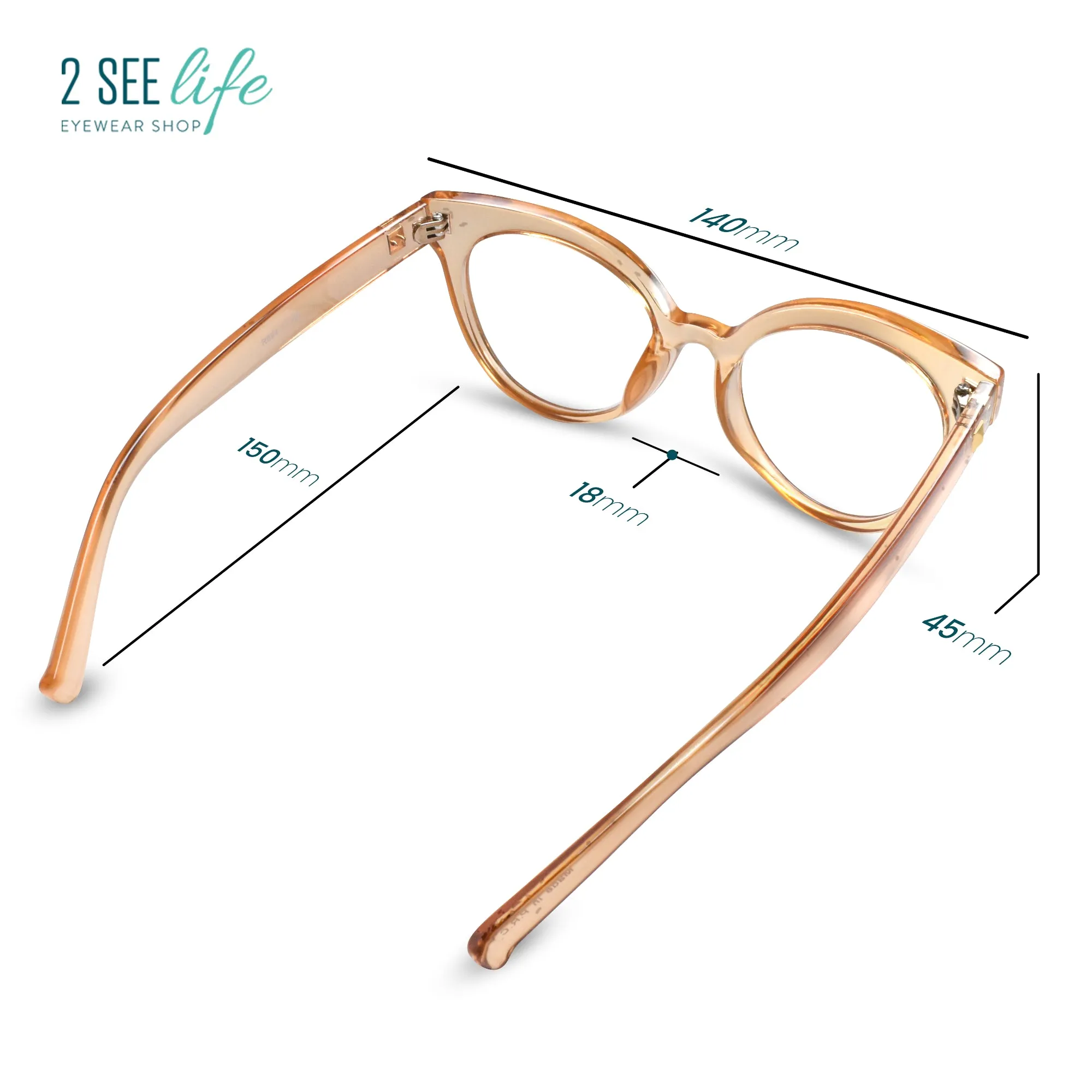 Horn Rim Cateye Reading Glasses for Women | R-694