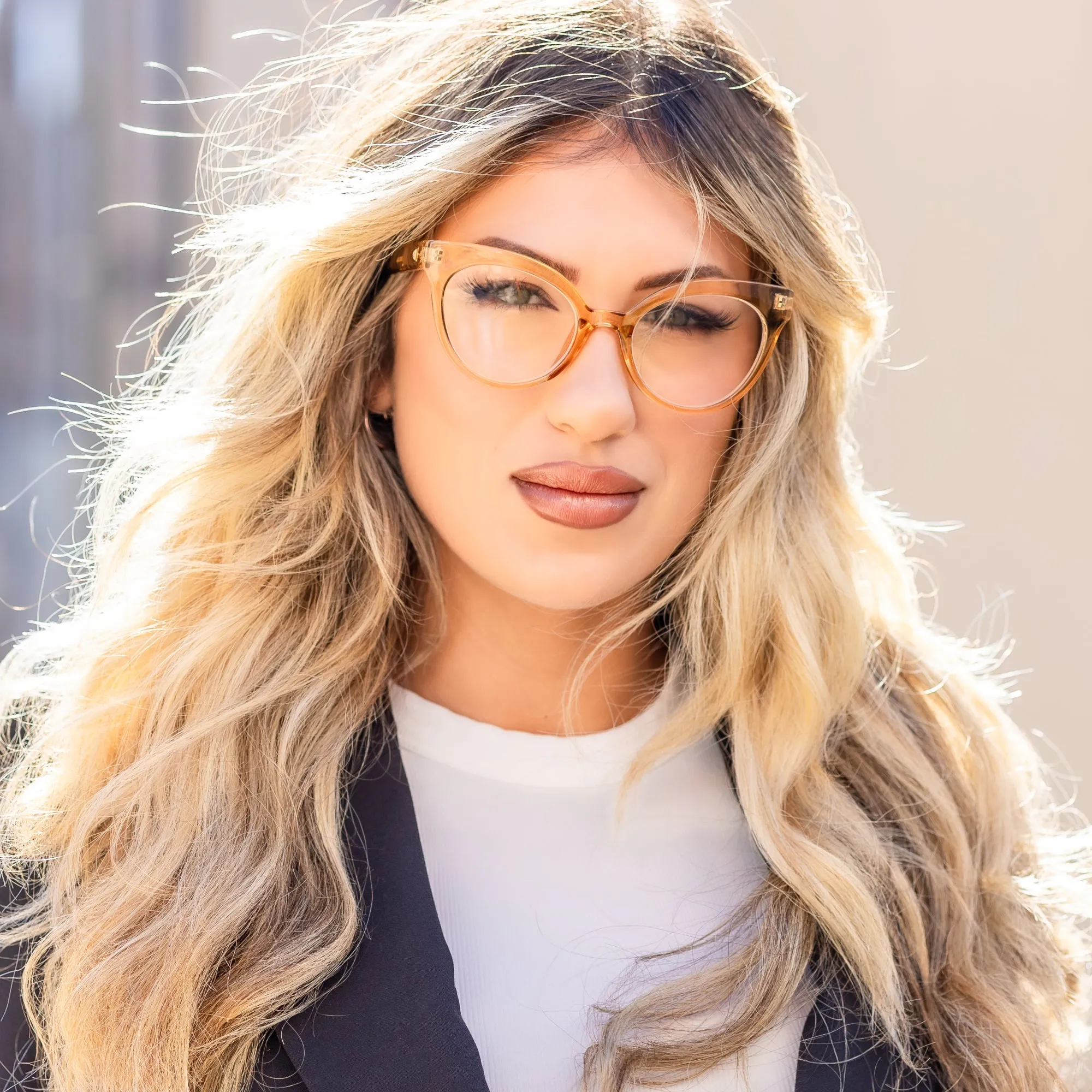 Horn Rim Cateye Reading Glasses for Women | R-694