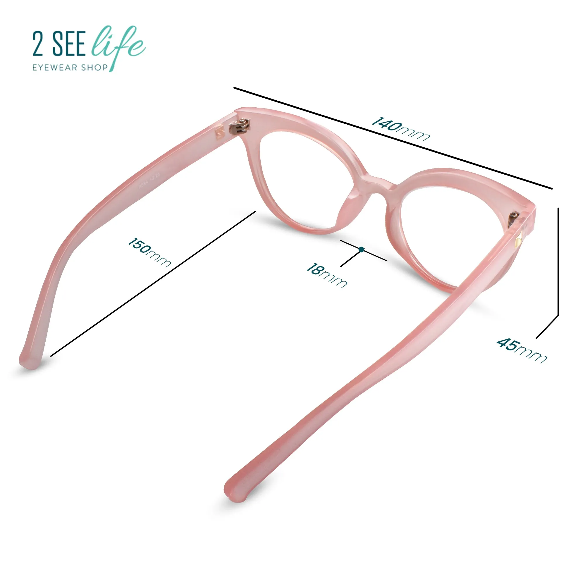 Horn Rim Cateye Reading Glasses for Women | R-694
