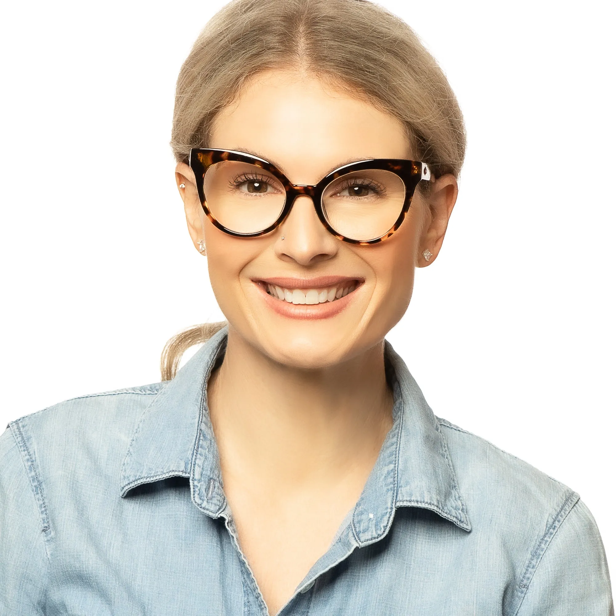 Horn Rim Cateye Reading Glasses for Women | R-694