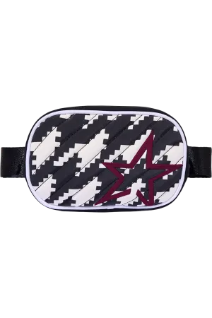 Houndstooth Star Belt Bag