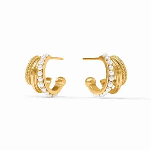Hydra Triple Hoop- Pearl