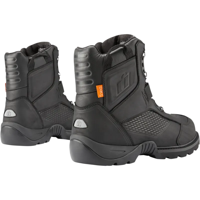 Icon Stormhawk Waterproof Mens Motorcycle Boots