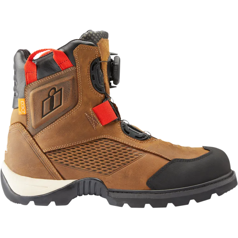Icon Stormhawk Waterproof Mens Motorcycle Boots