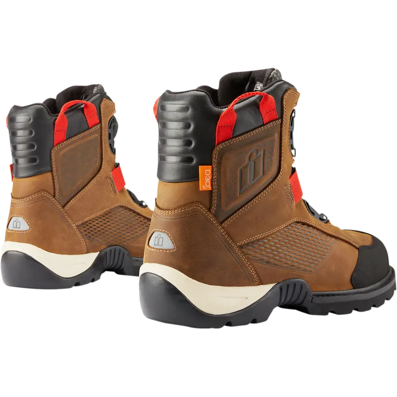 Icon Stormhawk Waterproof Mens Motorcycle Boots