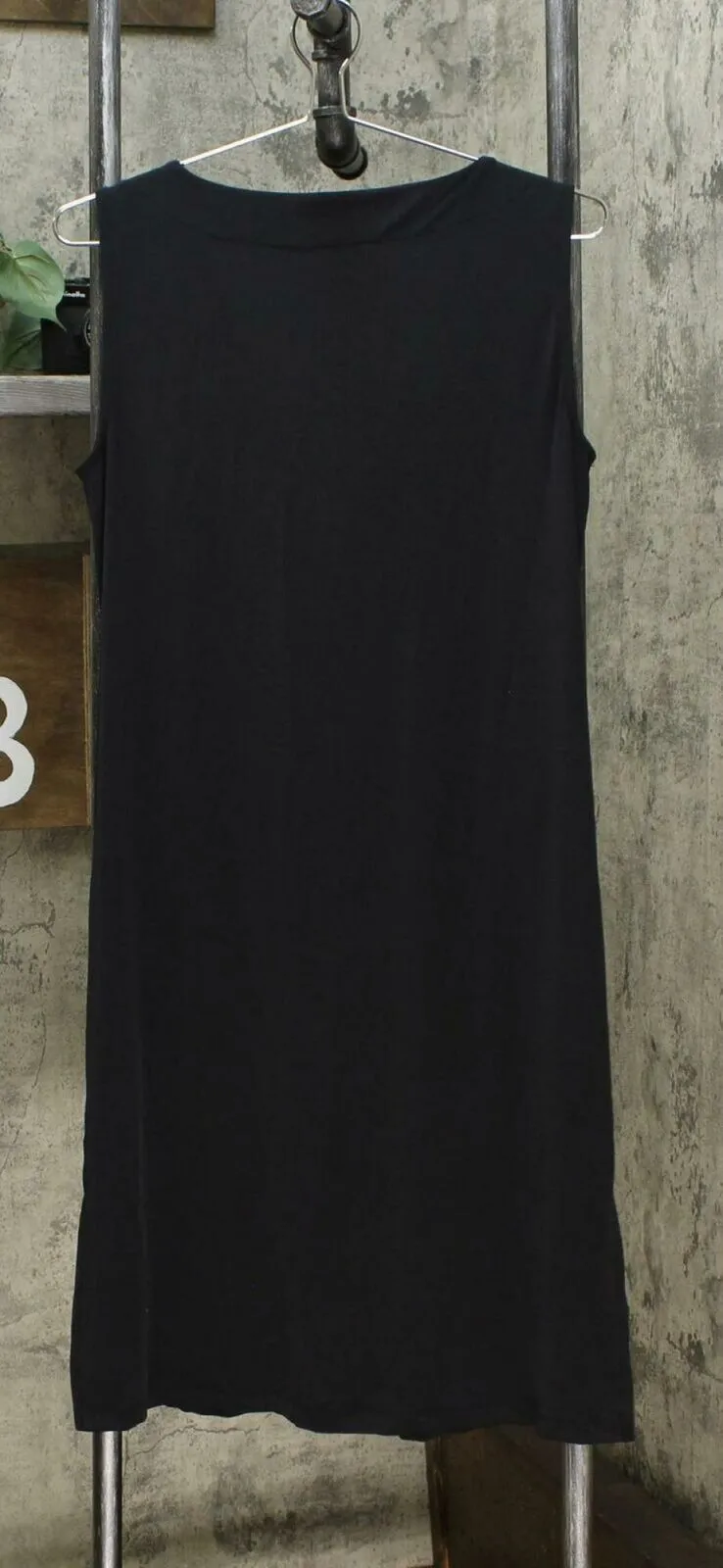 IMAN Women's Global Chic Luxury Resort Duster Vest Black XS