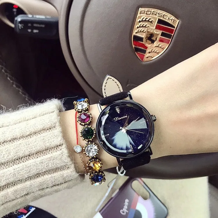 Individual Rhombic Mirror Women's Watch