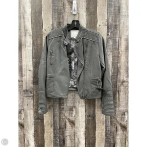 Jacket Moto By Anthropologie In Grey, Size: Xs