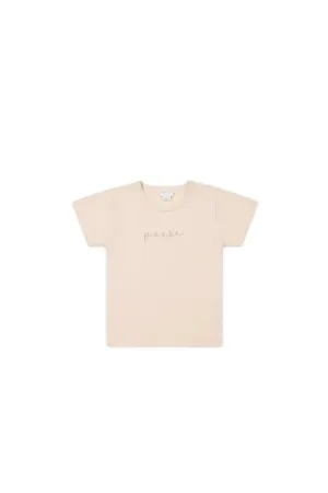 Jamie Kay Pima Cotton Aude Oversized Tee - Ballet Pink Posie