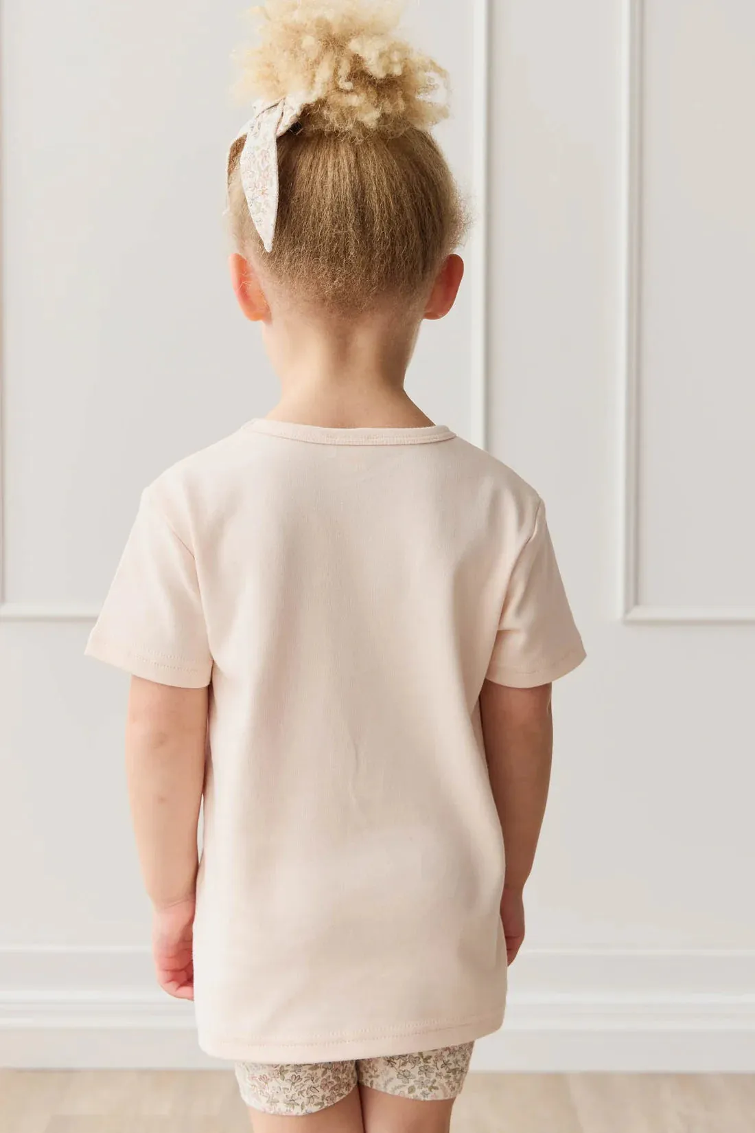 Jamie Kay Pima Cotton Aude Oversized Tee - Ballet Pink Posie