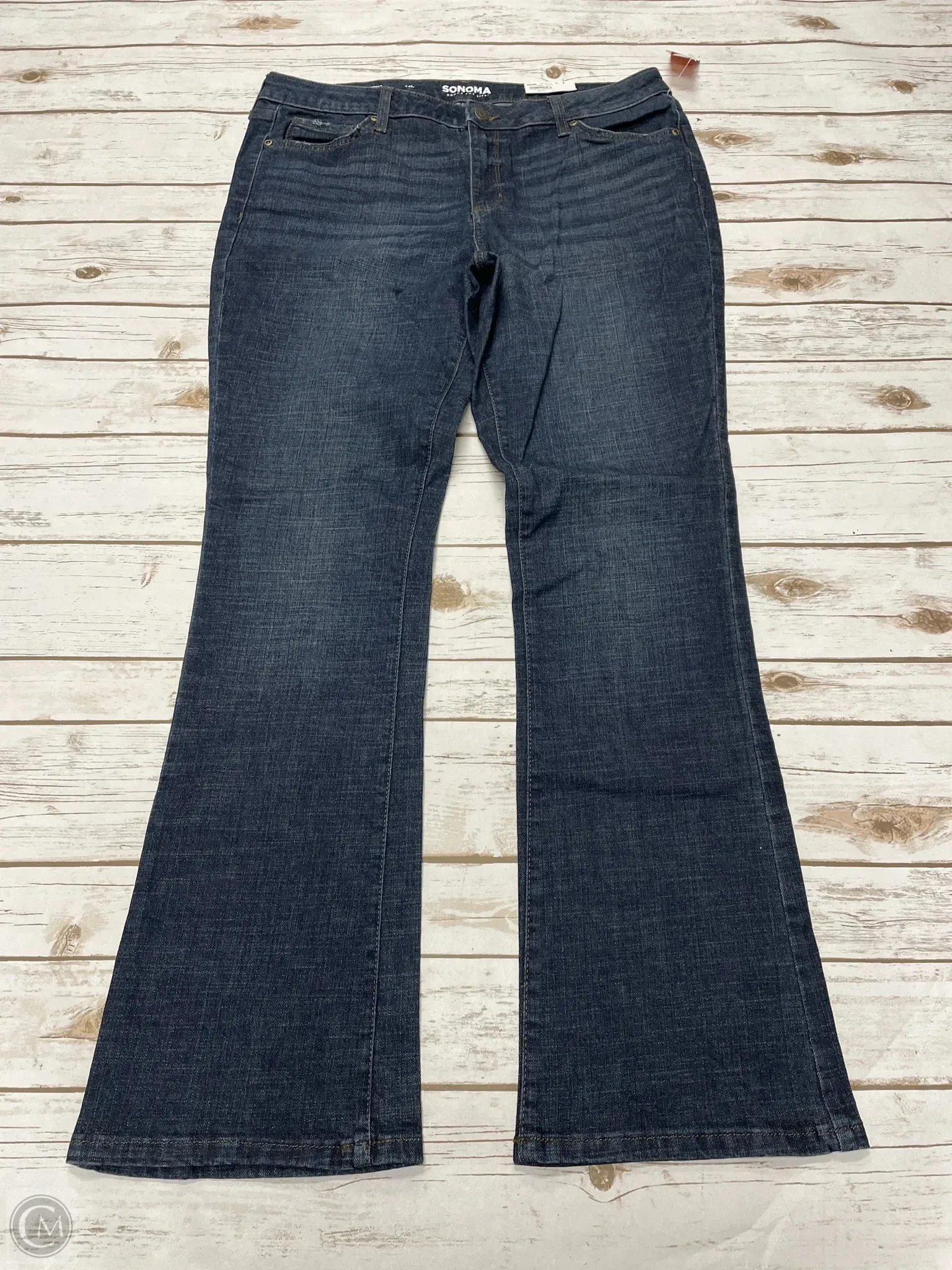 Jeans Boot Cut By Sonoma In Blue Denim, Size: 14l