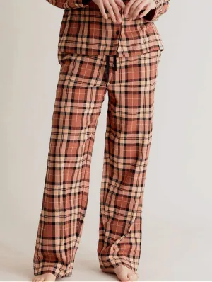 Jim Jam Women's GOTS Organic Cotton Pyjama Bottoms | Clay