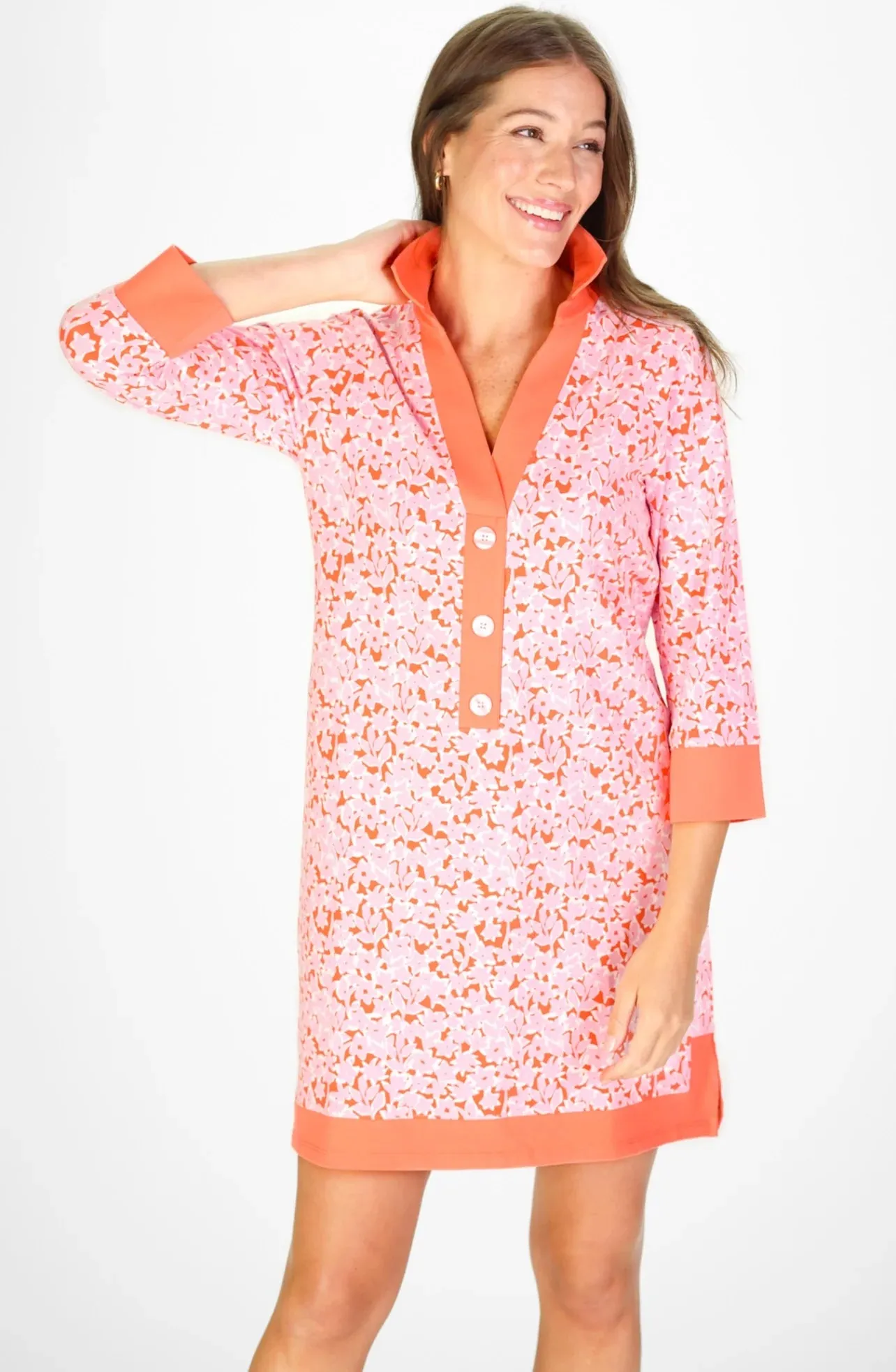 June Dress - Pink Bouquet