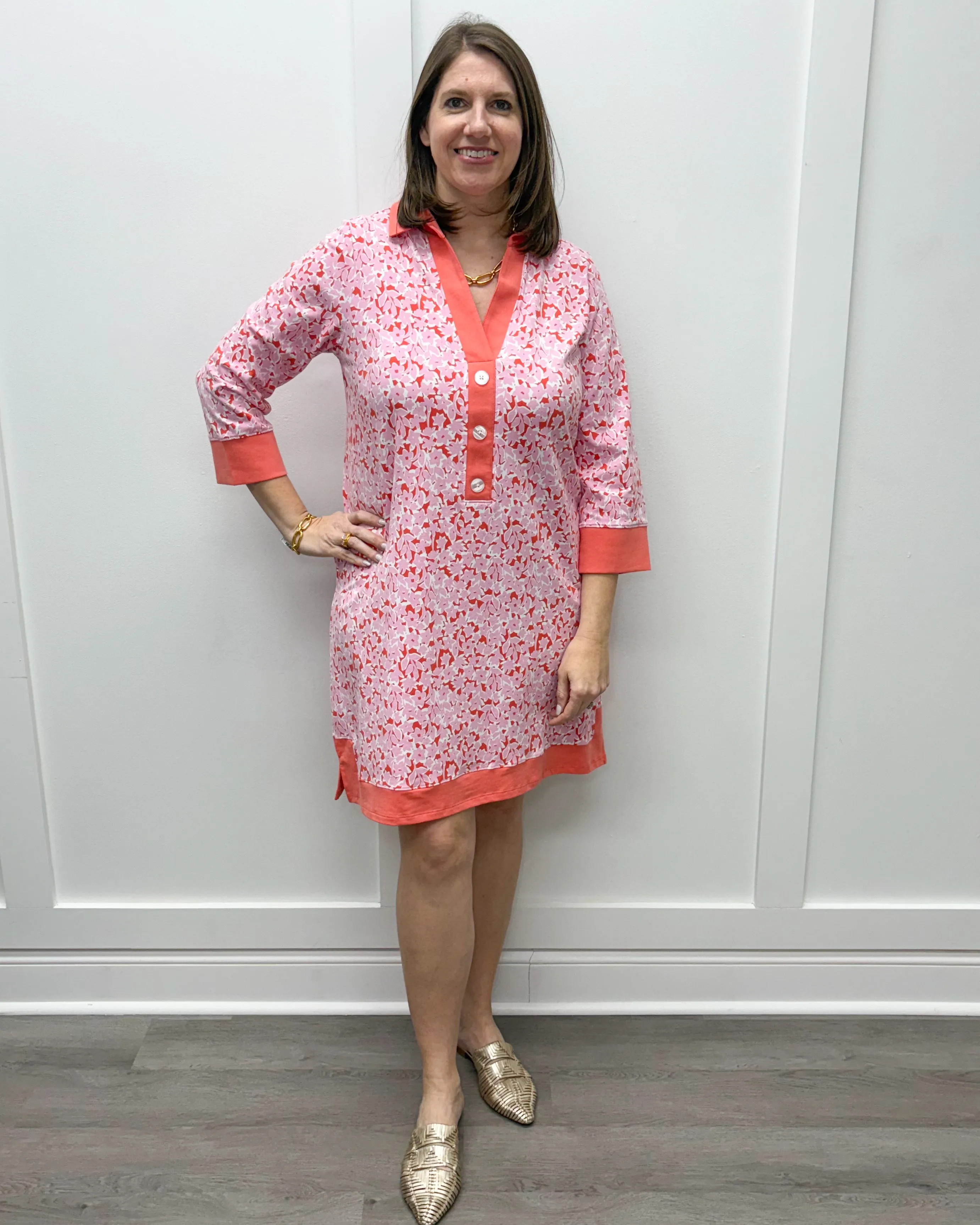 June Dress - Pink Bouquet