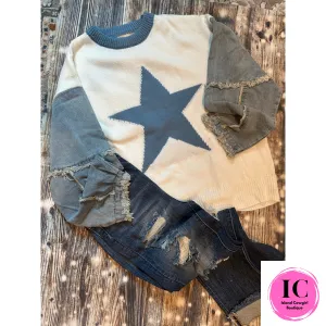 Just My Type Star Sweatshirt