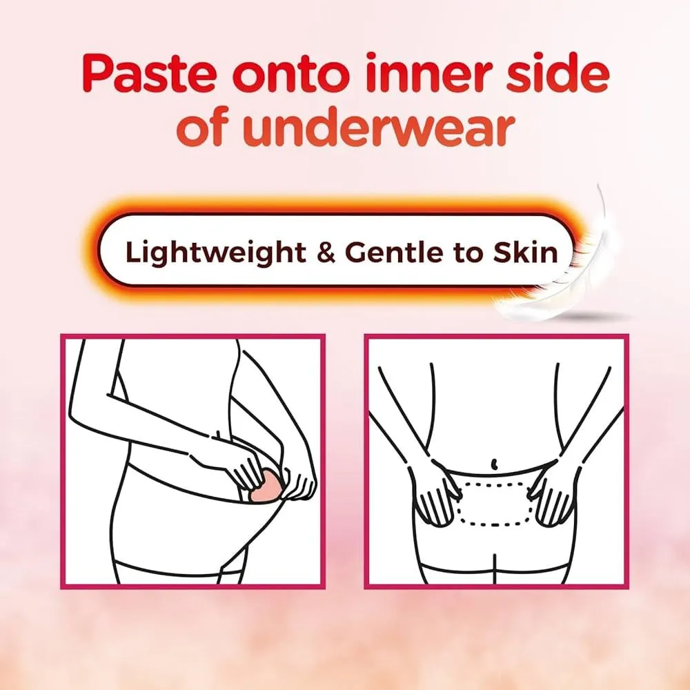 Kao MegRhythm Steam Thermo Patch for Abdomen & Lower Back Pain 5pcs