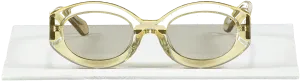 Karen Walker Green Bishop Crystal Sunray Sunglasses