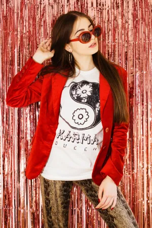 Karma Queen Tee - White