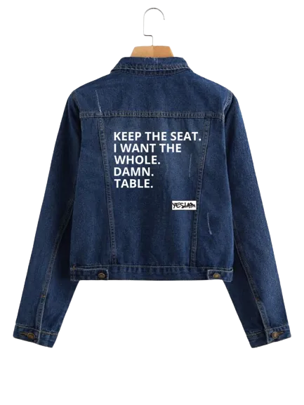 KEEP THE SEAT Denim JACKET