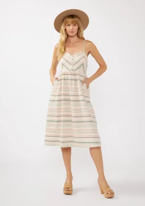 Kelsey Striped Midi Dress