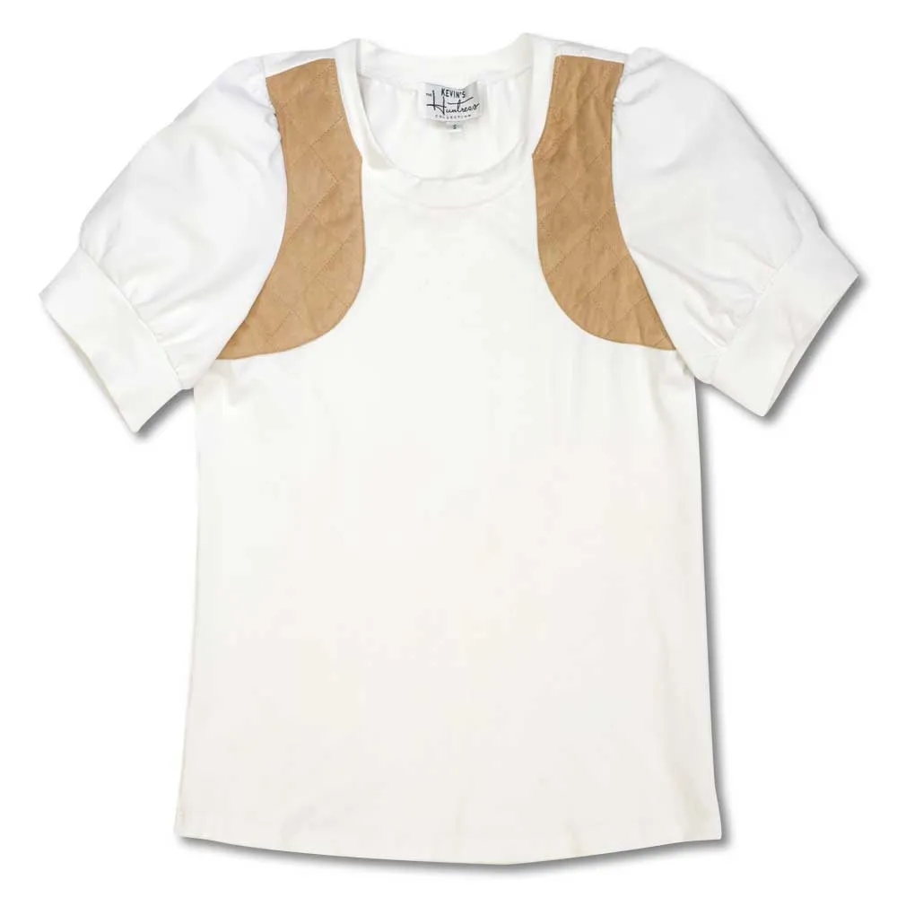 Kevin's Huntress Scoop Neck Puff Sleeve Shooting Tee