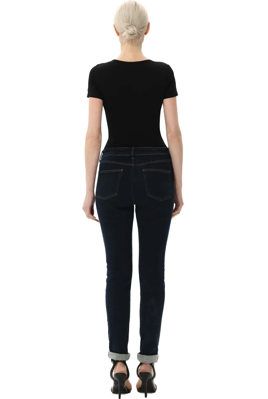 Kimi   Kai Women's Sweetheart Neck Basic Bodysuit