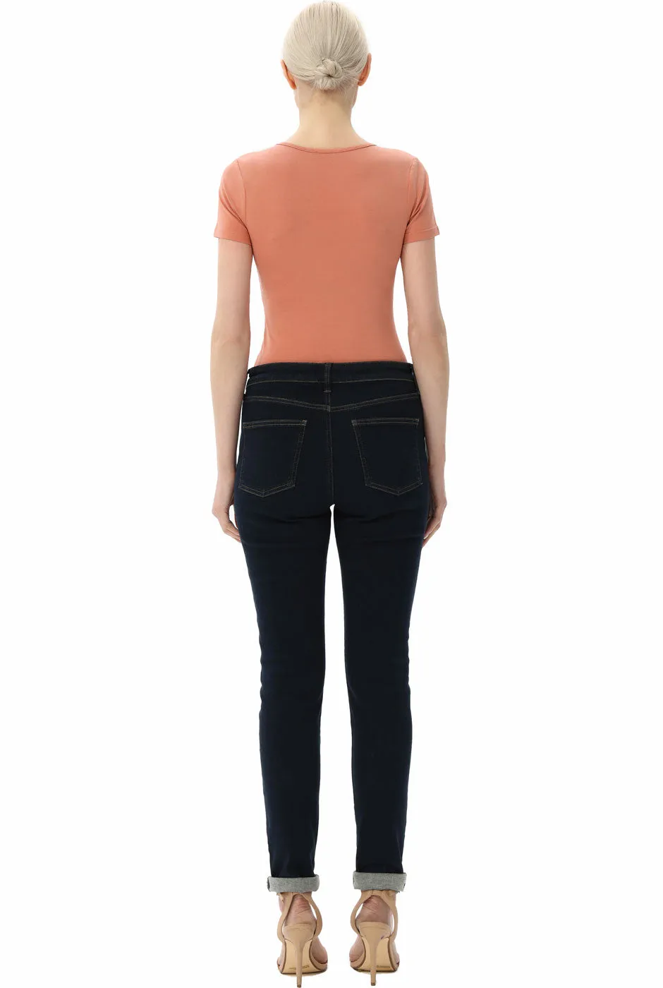 Kimi   Kai Women's Sweetheart Neck Basic Bodysuit