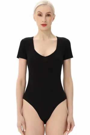 Kimi   Kai Women's Sweetheart Neck Basic Bodysuit