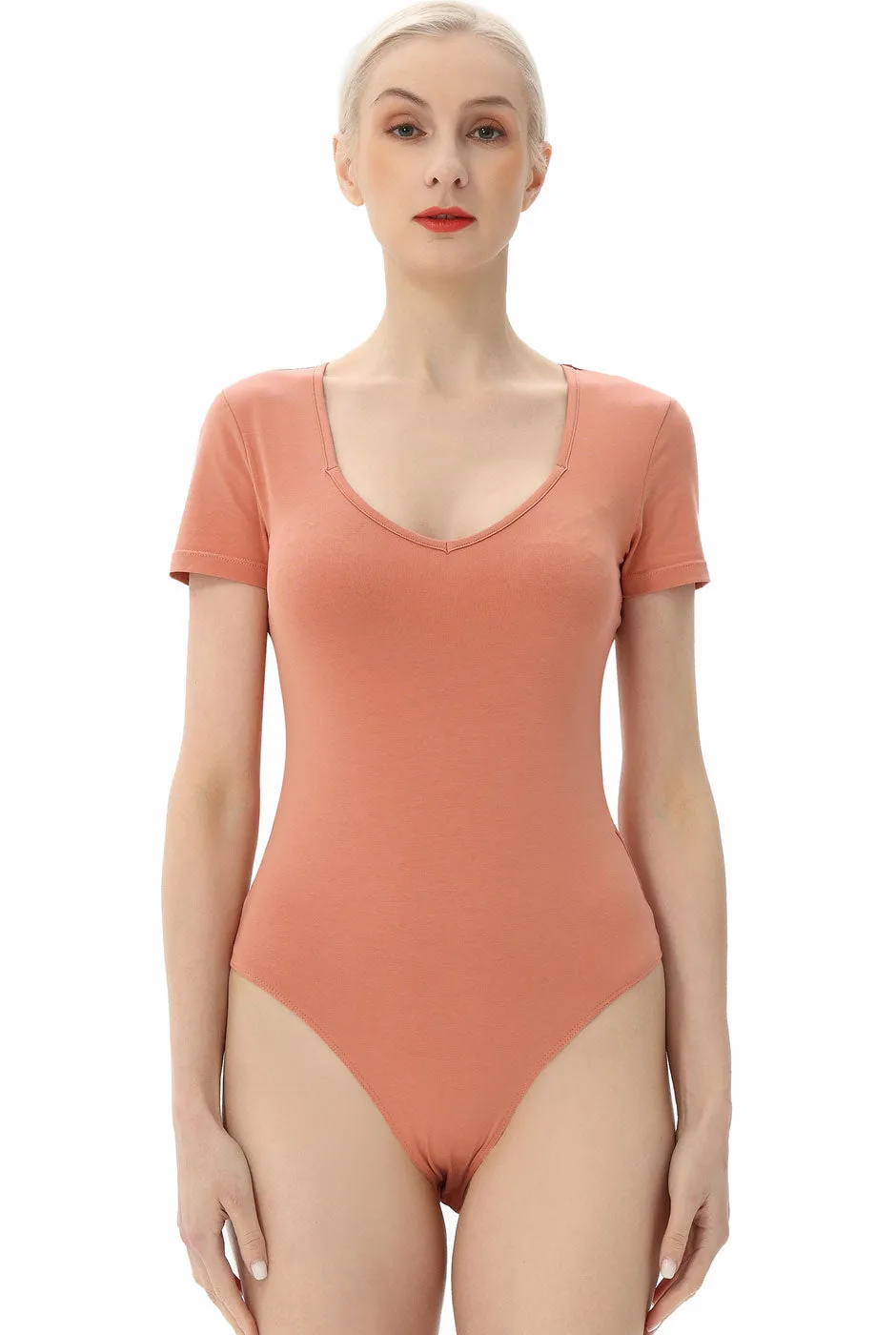 Kimi   Kai Women's Sweetheart Neck Basic Bodysuit