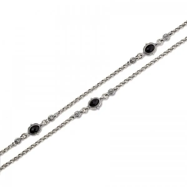 Konstantino Women's Sterling Silver & 18k Gold Necklace With Crystal Corundum Spacers