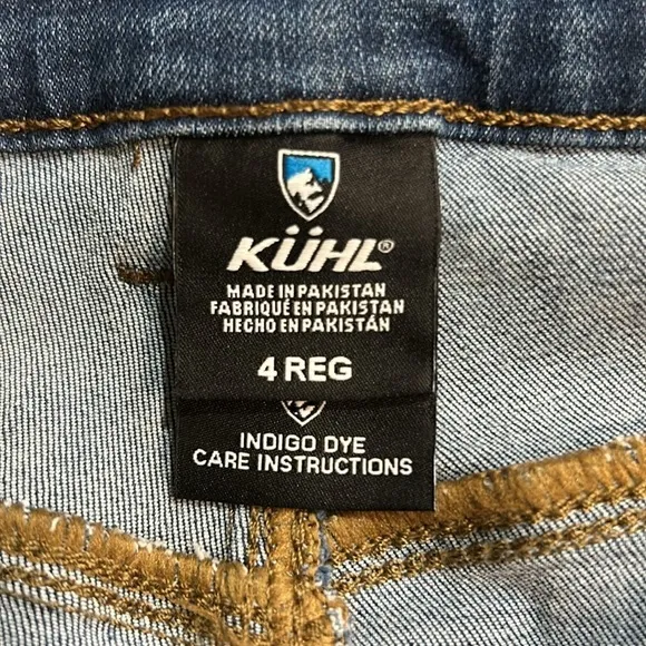 Kuhl Women's Kontour Flex Mid-Rise Denim Stretchable Skinny Pant Size 4 Regular
