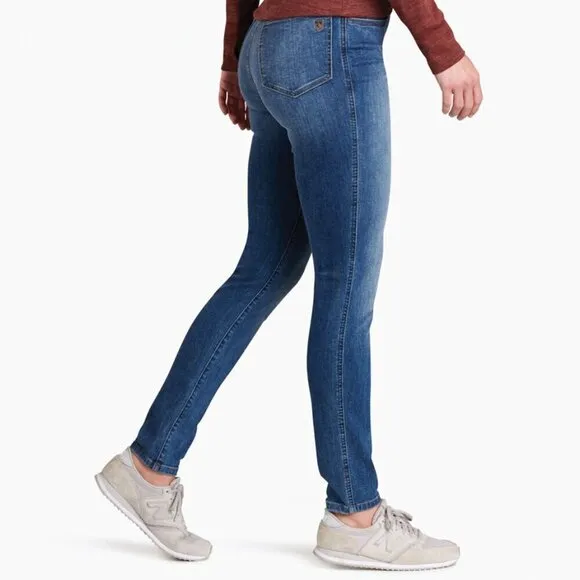 Kuhl Women's Kontour Flex Mid-Rise Denim Stretchable Skinny Pant Size 4 Regular
