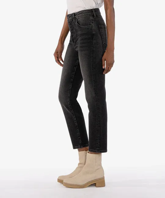 Kut From the Kloth Rosa High Rise Vintage Crop Straight Jeans in Convenient Wash