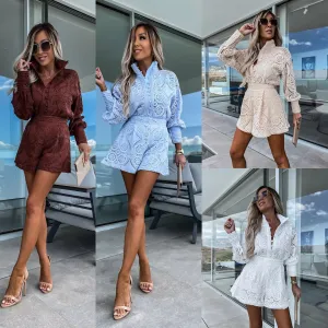 Lace Shorts Set