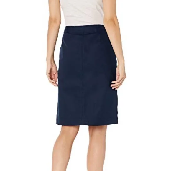Lacoste Women's Twill Wrap Skirt, Navy Blue, 40 Z286-26