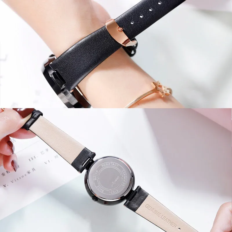 Large Dial Rotatable Women's Watch