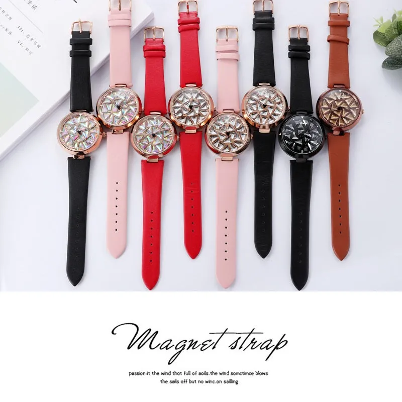 Large Dial Rotatable Women's Watch